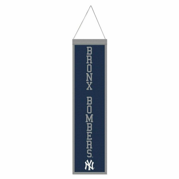 Tokens 8 x 32 in. MLB Heritage Slogan Design New York Yankees Wool Banner TO3351941